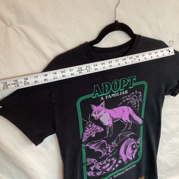 Adopt a familiar black magic animal rescue t shirt satire funny Steven Rhodes - Picture 2 of 10